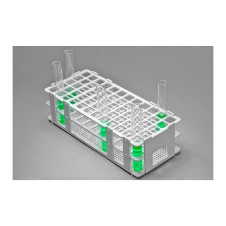 Bel-Art Bel-Art No-Wire PP Test Tube Rack 187450001, For 13-16mm Tubes, 60 Places, White, 1/PK 187450001